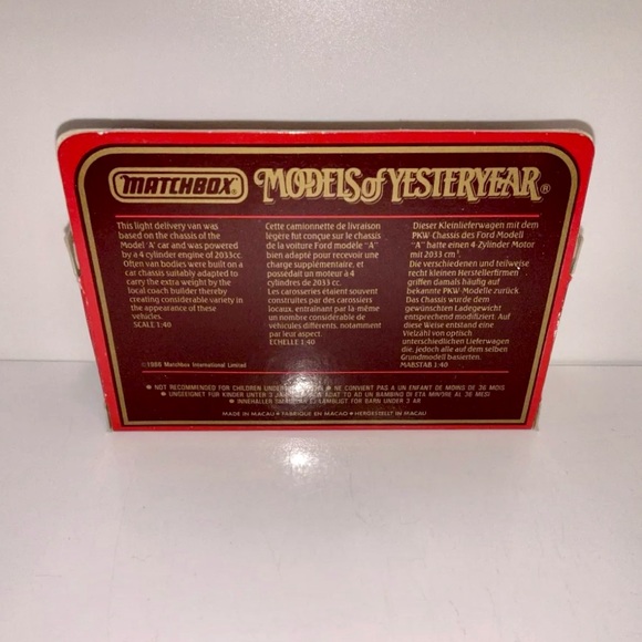 New Matchbox Models of Yesteryear 1:43 Y-22 1930 Model A Ford Van Diecast - Picture 4 of 6